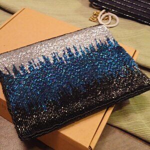 Stunning Weighty Beaded Evening Bag